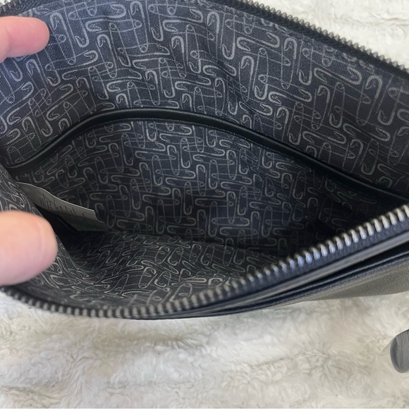 NWT Lipault Paris black leather clutch - Picture 5 of 6